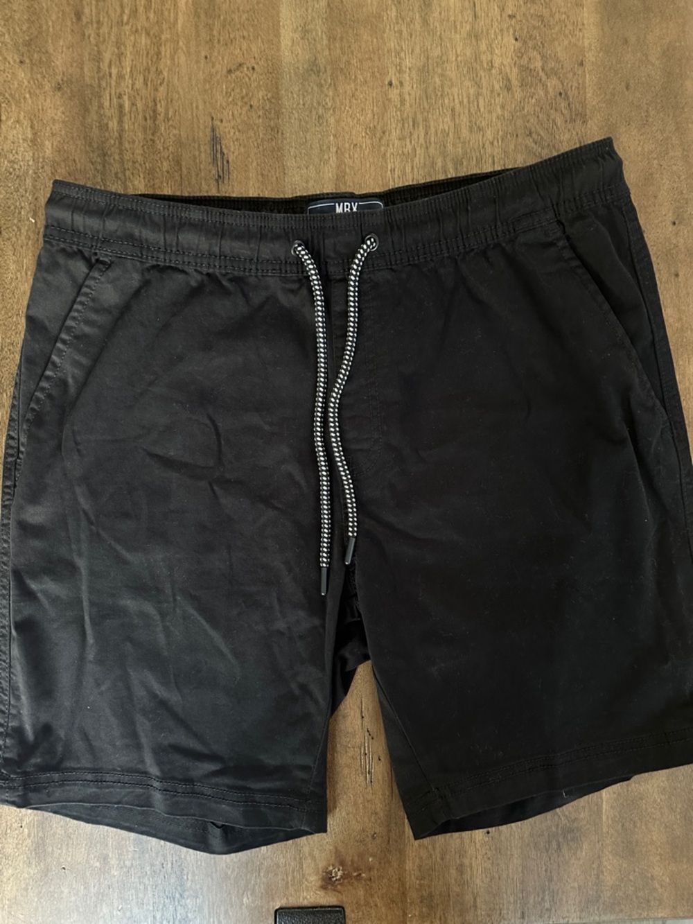 Men's Black Drawstring Shorts